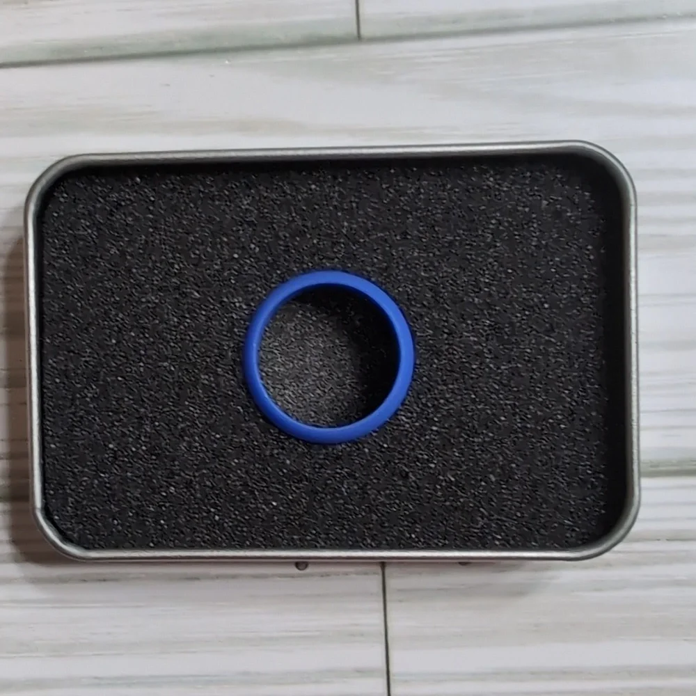 Silicone Wedding Ring in Blue Size 12 NWT